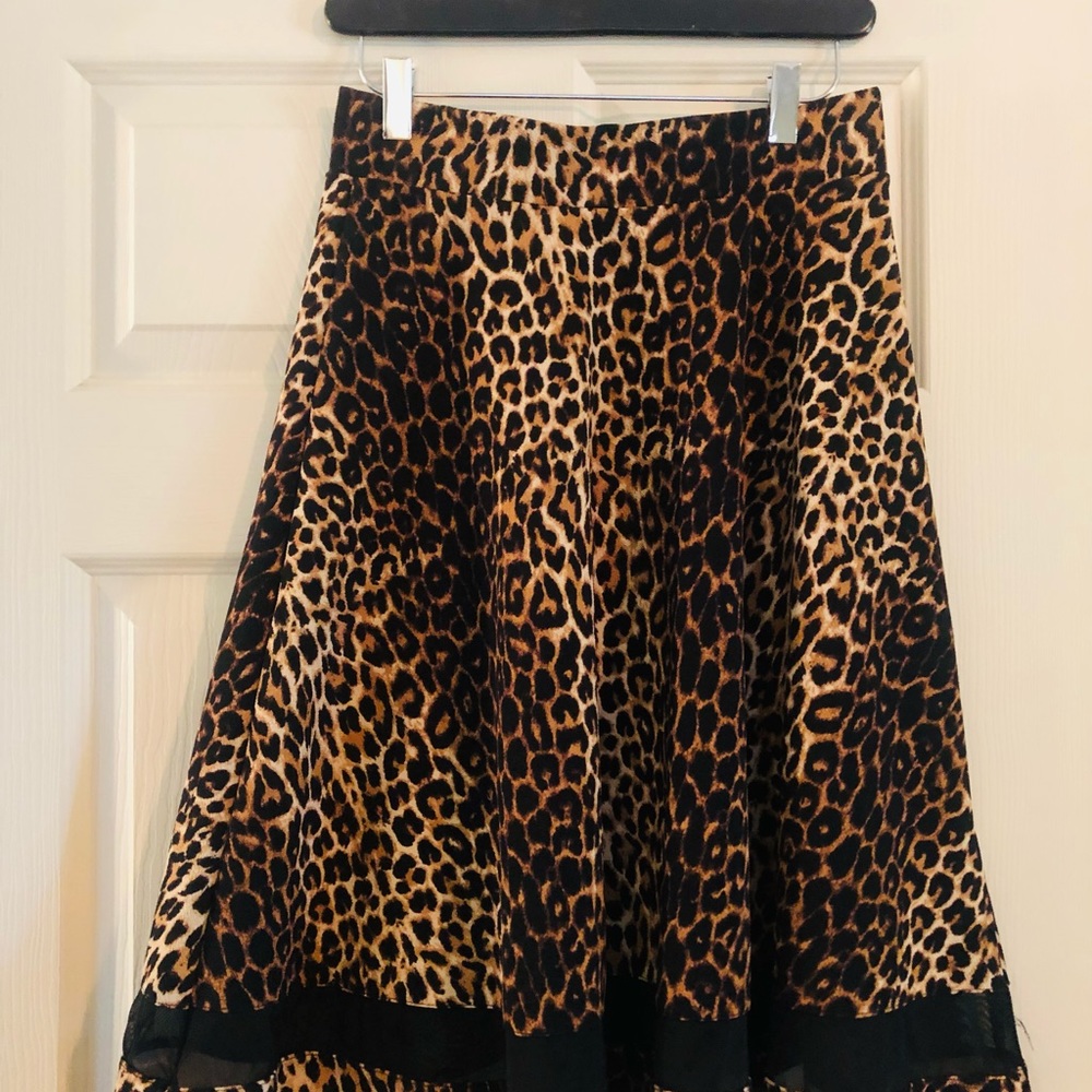 Pretty Leopard Print Skirt from Faith & Joy Size 2-4